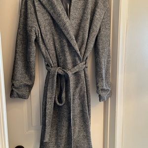NWT rayon and wool wrap hooded coat Forever 21